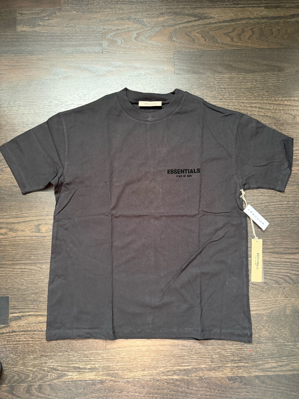 Fear Of God Essentials T-Shirt SS22 Stretch Limo Black Size Medium